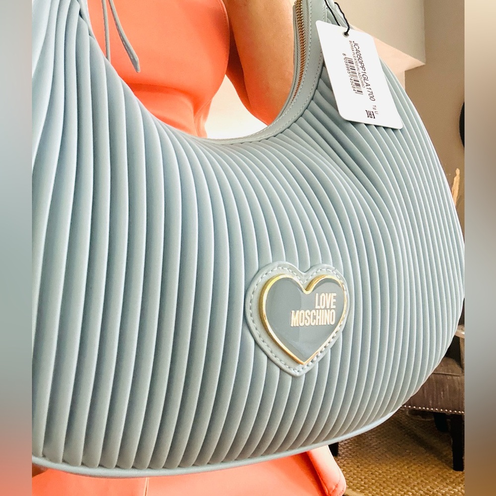 Love Moschino Borsa Pleated leather Purse Bag - Picture 5 of 11